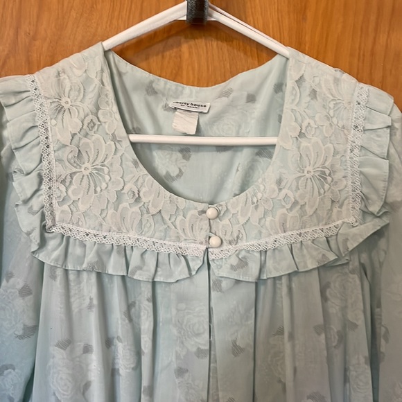 Liberty House of Hawaii vintage dress nightgown maxi lace 10 - Picture 4 of 9